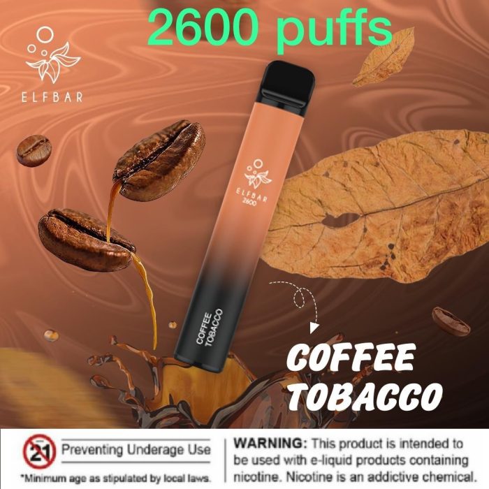 Elf bar 2600 Puffs Coffee Tobacco 1