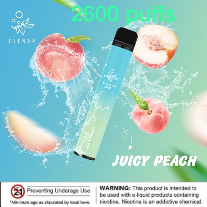 Elf bar 2600 Puffs Juicy Peach 1