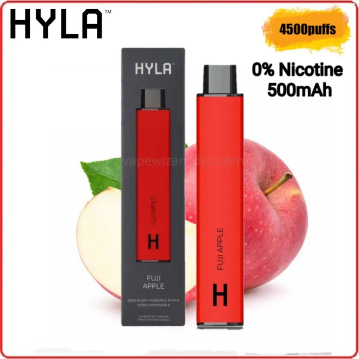 HYLA 0 Nicotine Disposable Vape Fuji Apple 700x700 2