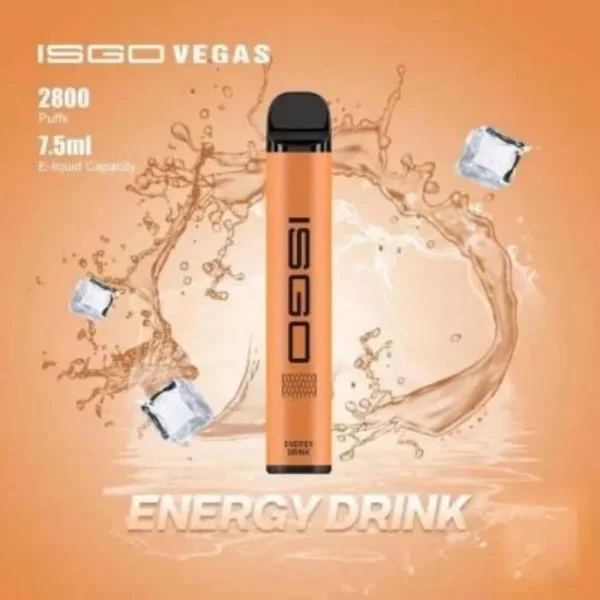 ISGO VEGAS 2800 PUFFS DISPOSABLE VAPE IN UAE ENERGY DRINK