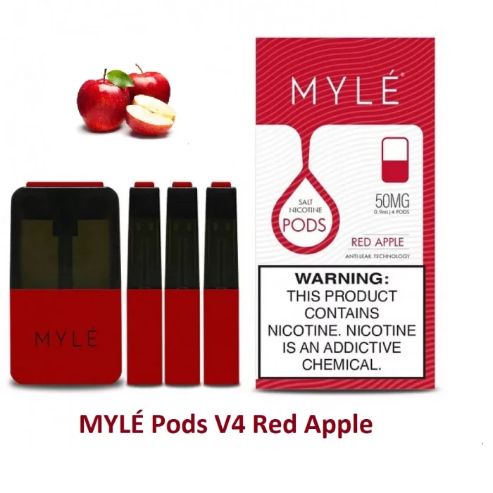 MYLE Pods V4 Red Apple Dubai UAE