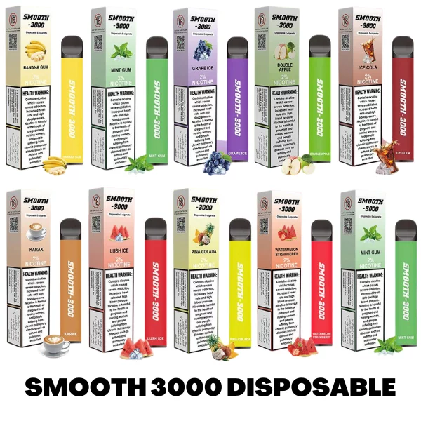 SMOOTH 3000 PUFFS DISPOSABLE VAPE IN UAE 1