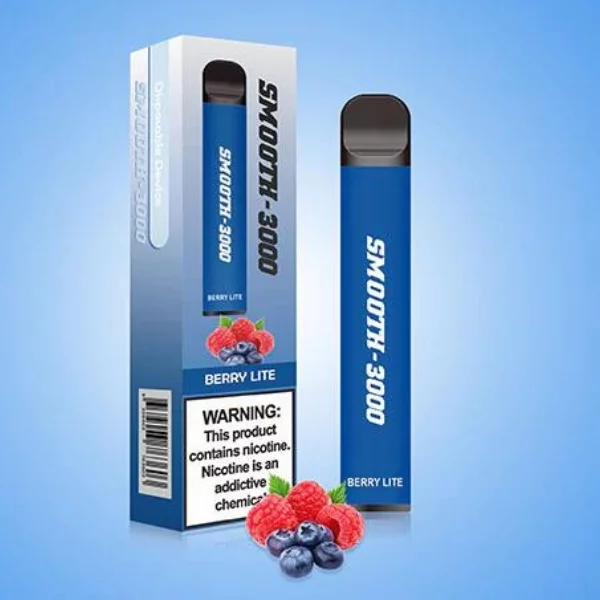 SMOOTH 3000 PUFFS DISPOSABLE VAPE IN UAE BERRY LITE 1