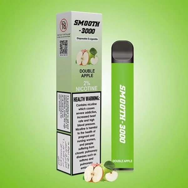 SMOOTH 3000 PUFFS DISPOSABLE VAPE IN UAE DOUBLE APPLE 1