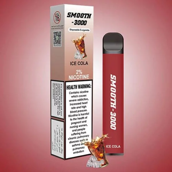 SMOOTH 3000 PUFFS DISPOSABLE VAPE IN UAE ICE COLA 1