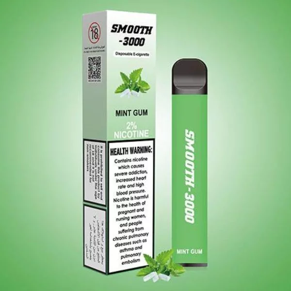 SMOOTH 3000 PUFFS DISPOSABLE VAPE IN UAE MINT GUM 1