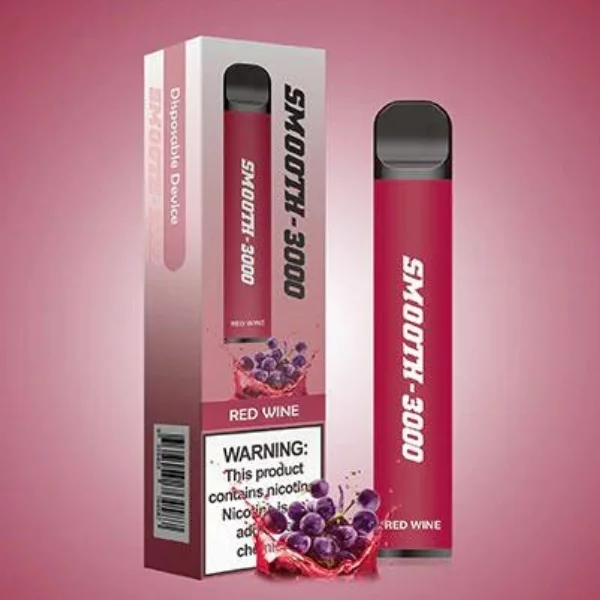 SMOOTH 3000 PUFFS DISPOSABLE VAPE IN UAE RED WINE 1
