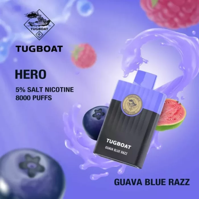 Tugboat Hero 5000 Puffs Guava Razz 768x768 1 1
