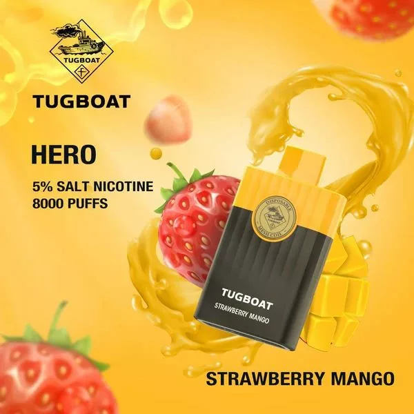 Tugboat Hero 5000 Puffs Strawberry mango jpeg 1