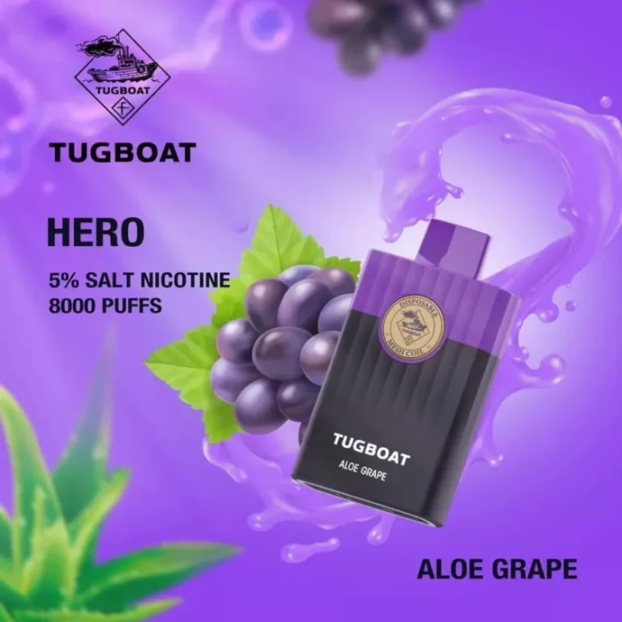 Tugboat Hero 5000 Puffs aloe grape 768x768 1 1