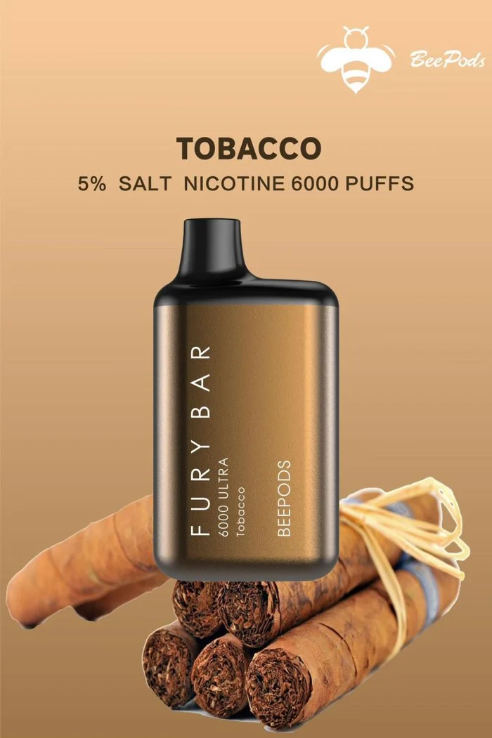 fury bar 6000 puffs tobacco