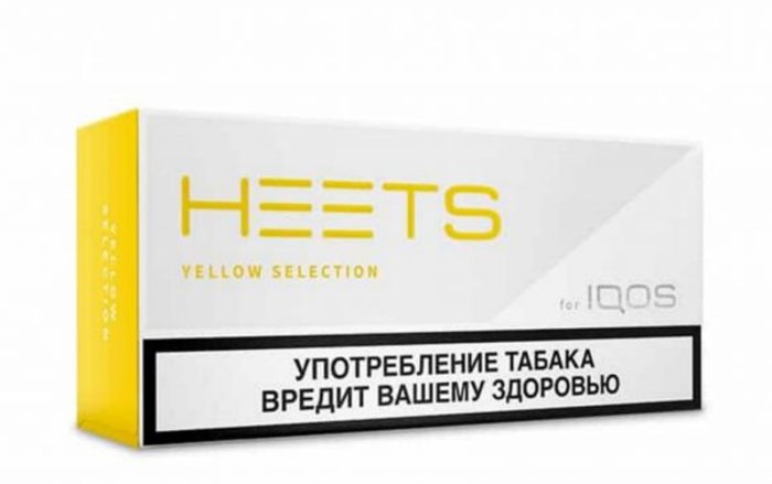 iqos heets yellow label parliament russia