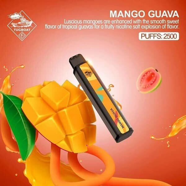 tugbaot xxl mango guava disposable pod vape 2500 puffs 1