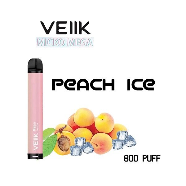 veiik mega peach ice disposable vape 35mg